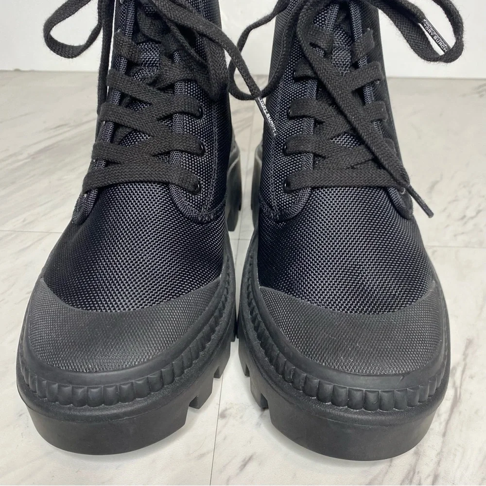 Tory Burch Camp Black Sneaker Boot 7M